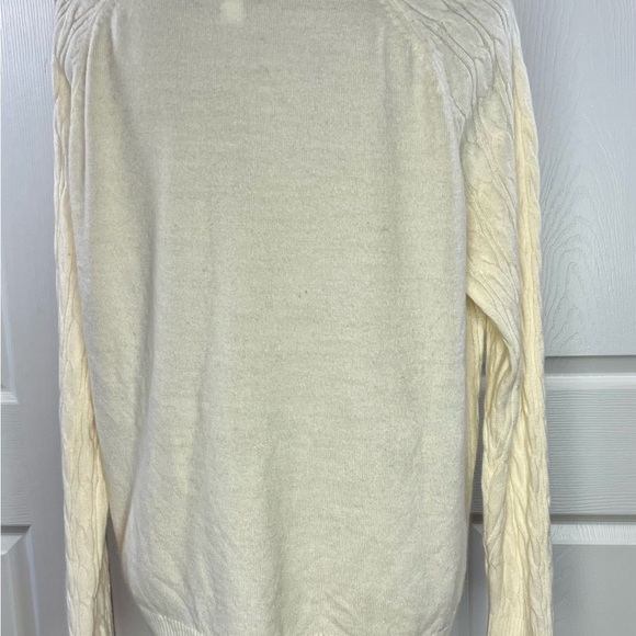 Croft & Barrow Women's Ivory Cable Knit Sweater - Picture 5 of 13